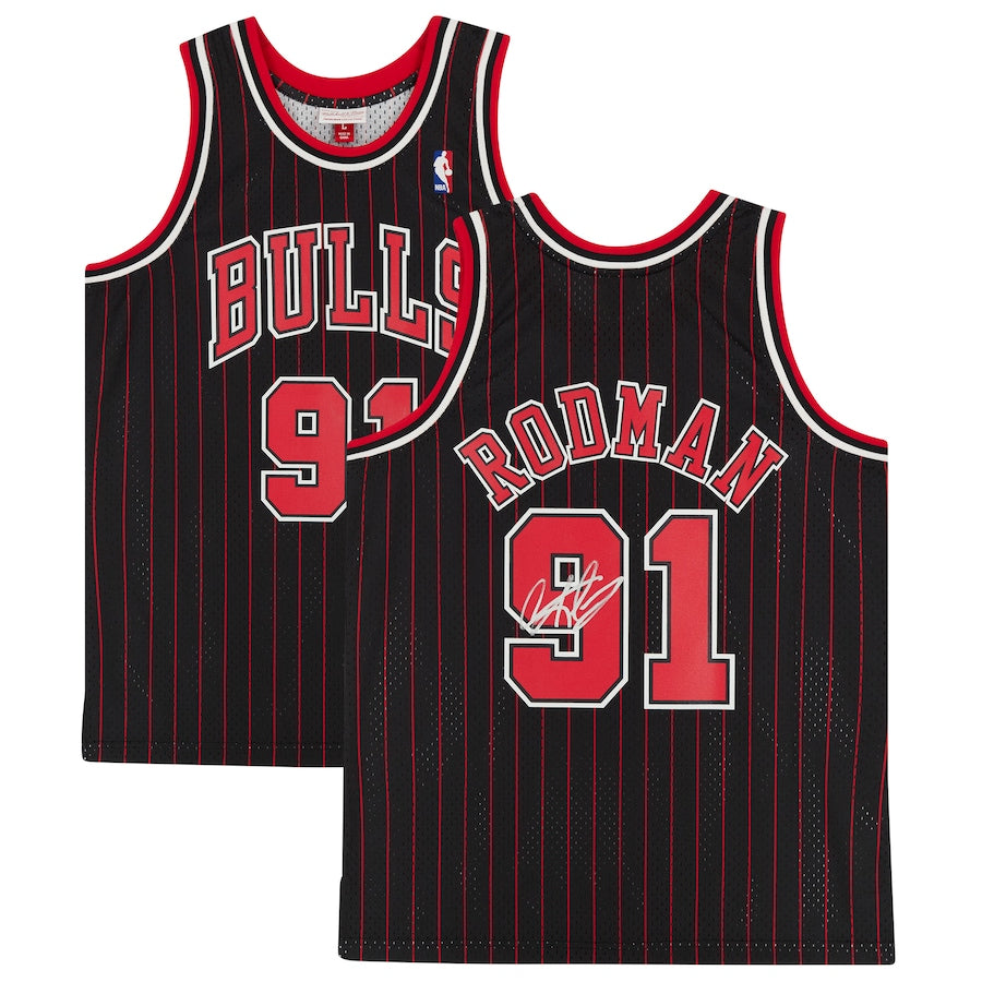 Dennis Rodman - Chicago Bulls Black M&N Swingman Jersey