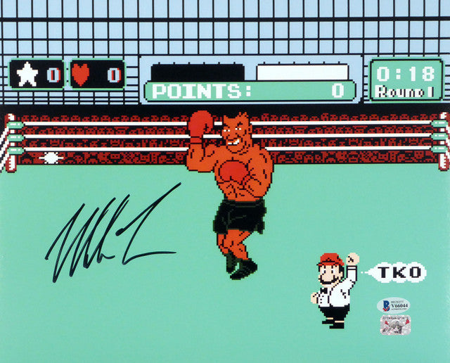 Mike Tyson - 11x14 Photo Punch-Out 1