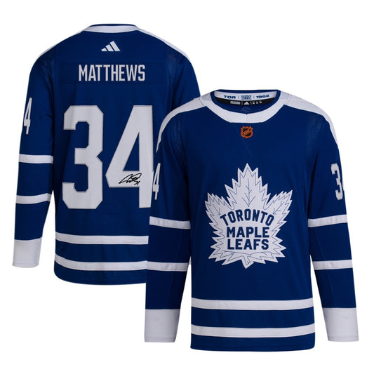 Auston Matthews - Reverse Retro 2.0 Toronto Maple Leafs Autographed Adidas Authentic Jersey