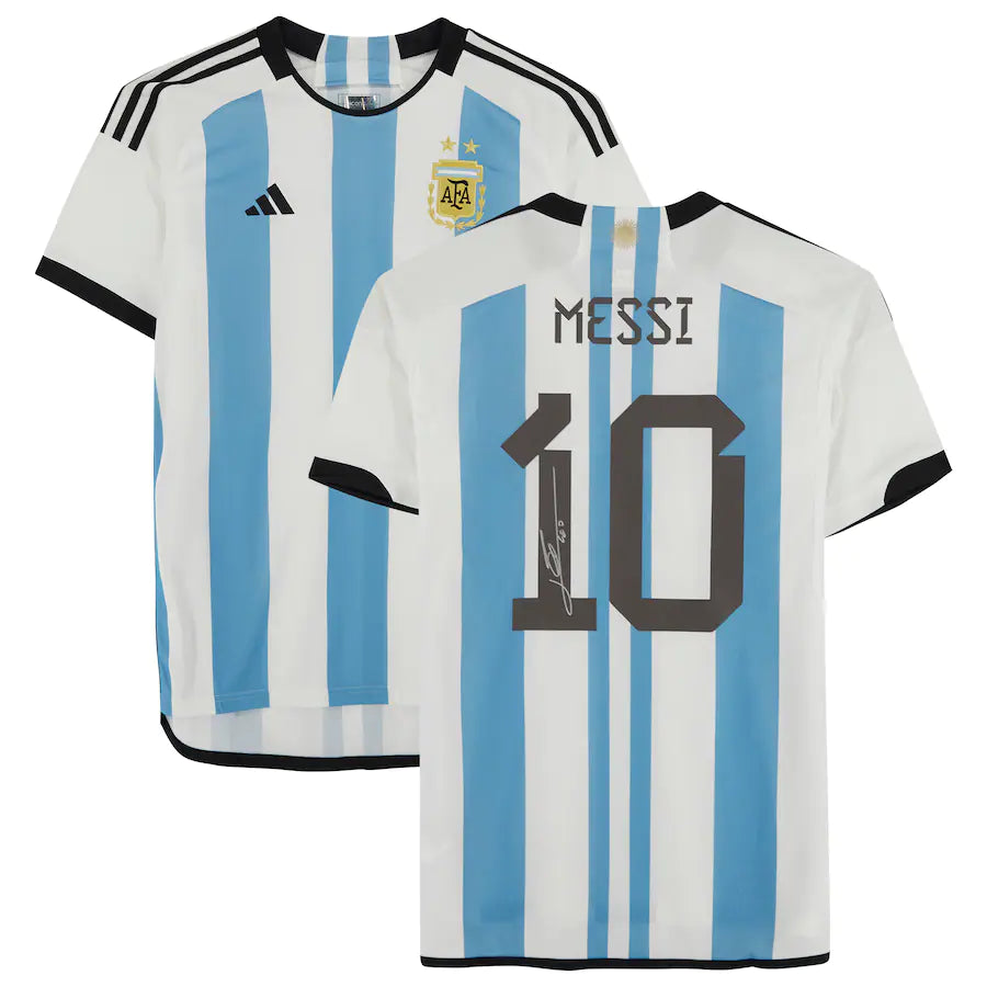 Lionel Messi - Argentina National Team Autographed 2022-23 Home Jersey