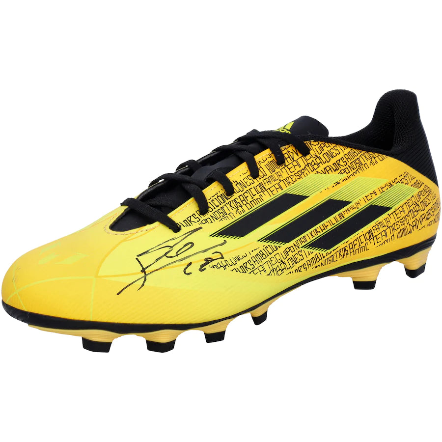 Lionel Messi - Argentina National Team Autographed Yellow Adidas X Speedflow.4 Cleat
