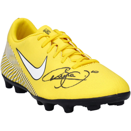 Neymar Jr. - Brazil National Team Autographed Nike Yellow Cleat