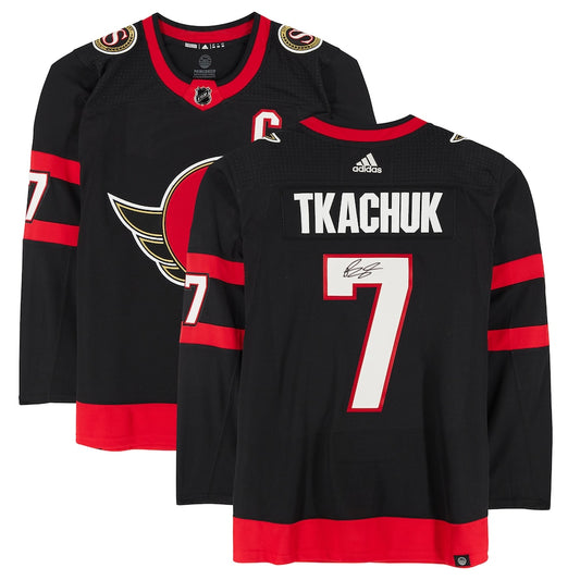 Brady Tkachuk - Black Ottawa Senators Autographed adidas Authentic Jersey