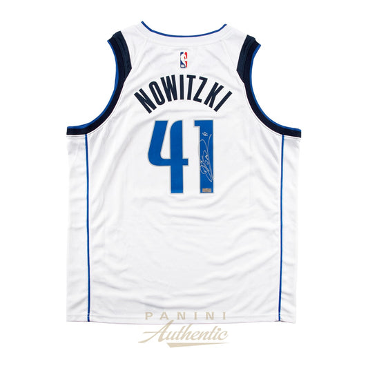 Dirk Nowitzki - Dallas Mavericks White Nike Swingman Jersey