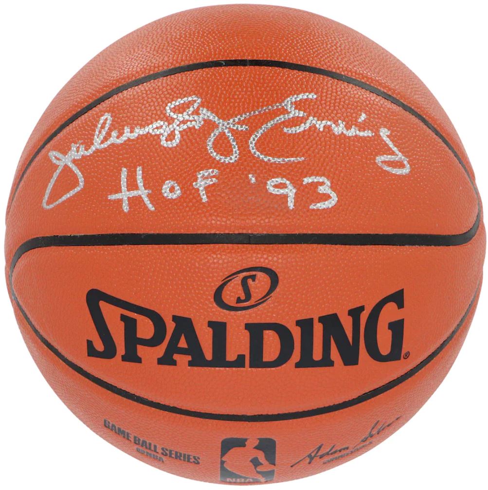 Julius Erving - Spalding I/O Basketball inscribed "HOF 93"