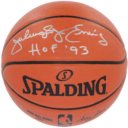 Julius Erving - Spalding I/O Basketball inscribed "HOF 93"