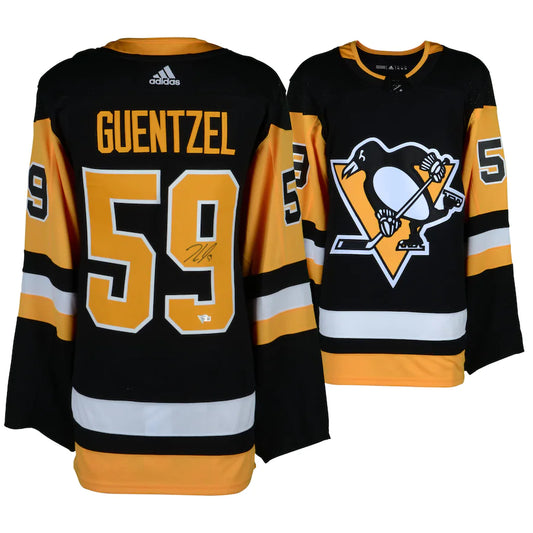 Jake Guentzel - Pittsburgh Penguins Autographed Black Adidas Authentic Jersey