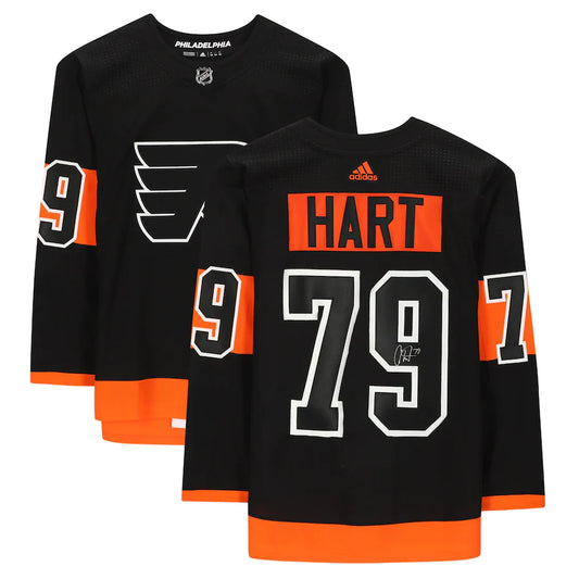 Carter Hart - Philadelphia Flyers Autographed Black Adidas Authentic Jersey