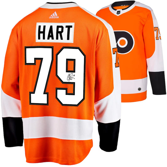 Carter Hart - Philadelphia Flyers Autographed Orange Adidas Authentic Jersey