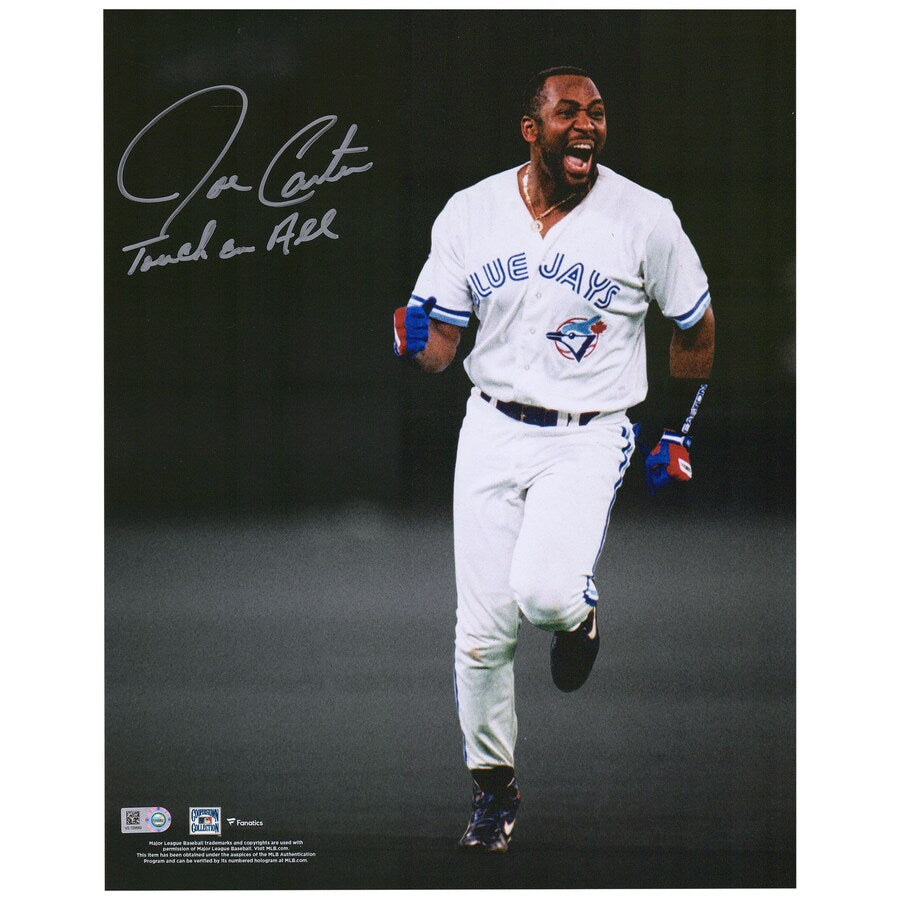 Joe Carter - 16x20 Spotlight Photo inscribed "Touch em All"