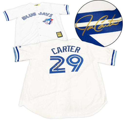 Joe Carter - Toronto Blue Jays White Majestic Jersey