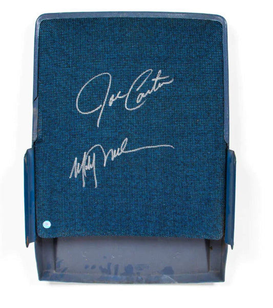 Joe Carter & Mitch Williams - Dual Signed SkyDome Seat