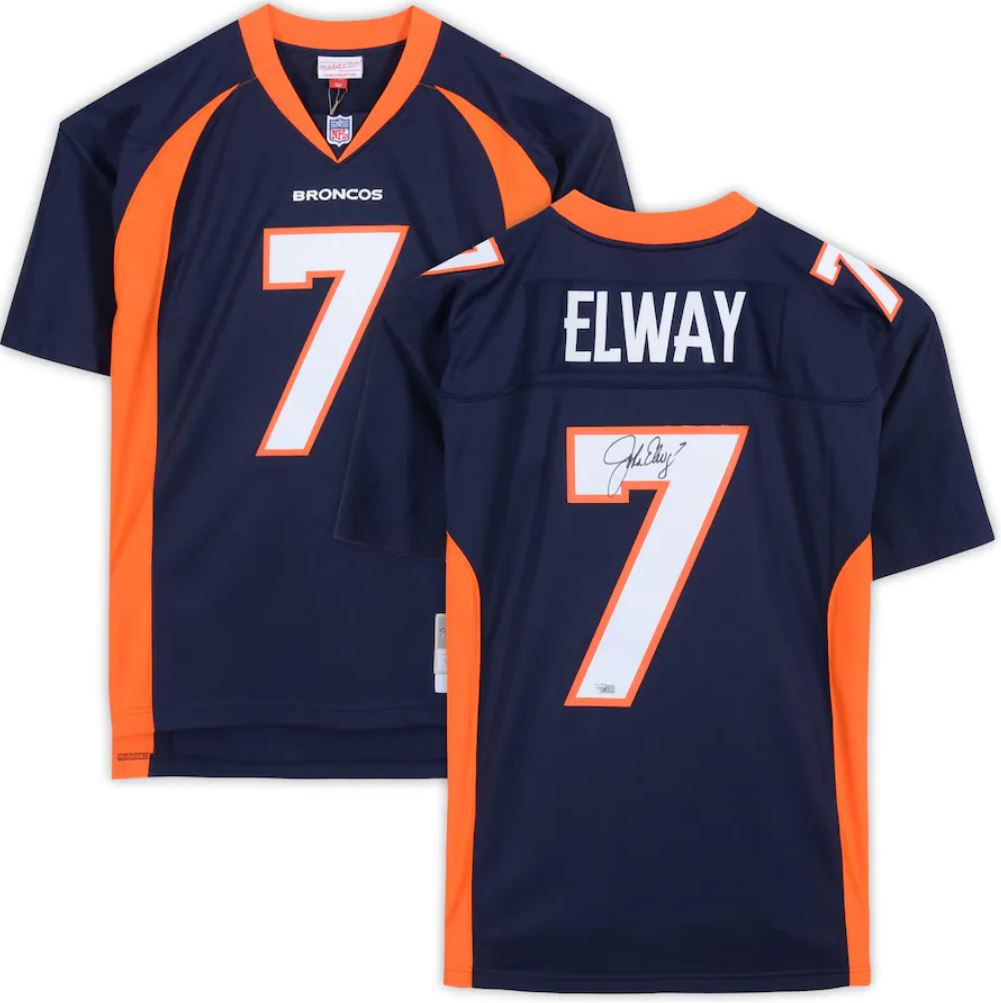 John Elway - Denver Broncos Navy M&N Legacy Jersey