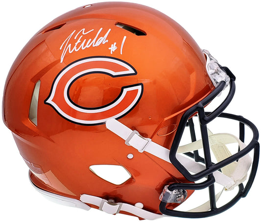 Justin Fields - Chicago Bears Flash Authentic Helmet