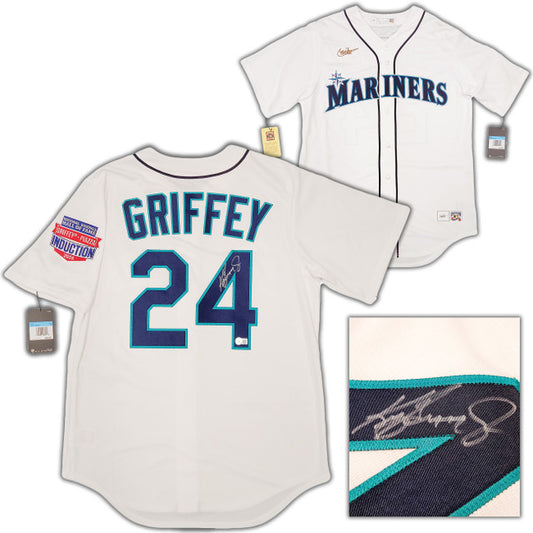 Ken Griffey Jr - Seattle Mariners White Nike Cooperstown Jersey