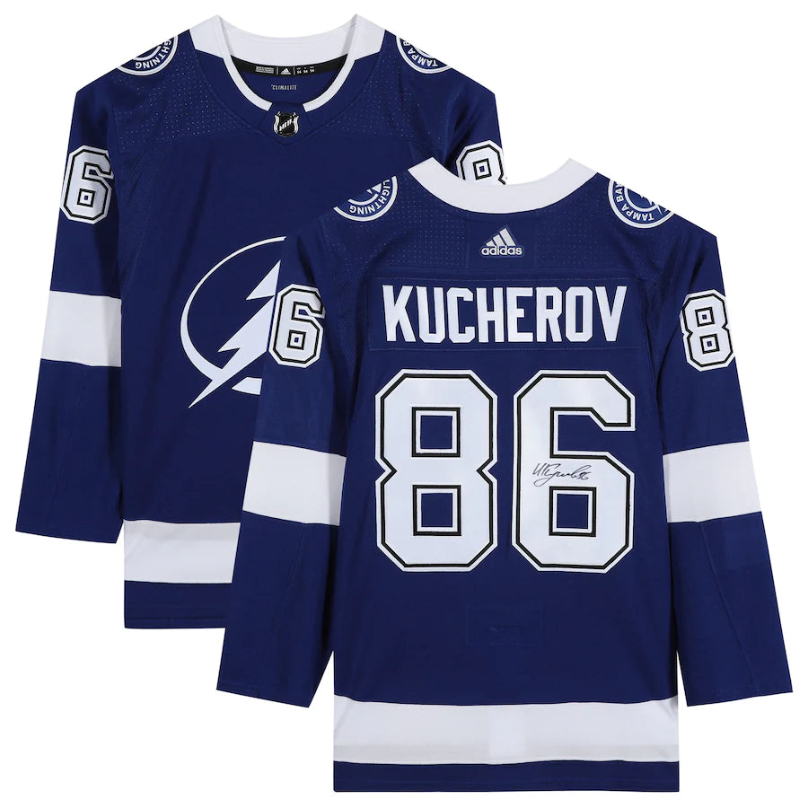 Nikita Kucherov - Tampa Bay Lightning Autographed Blue Adidas Authentic Jersey