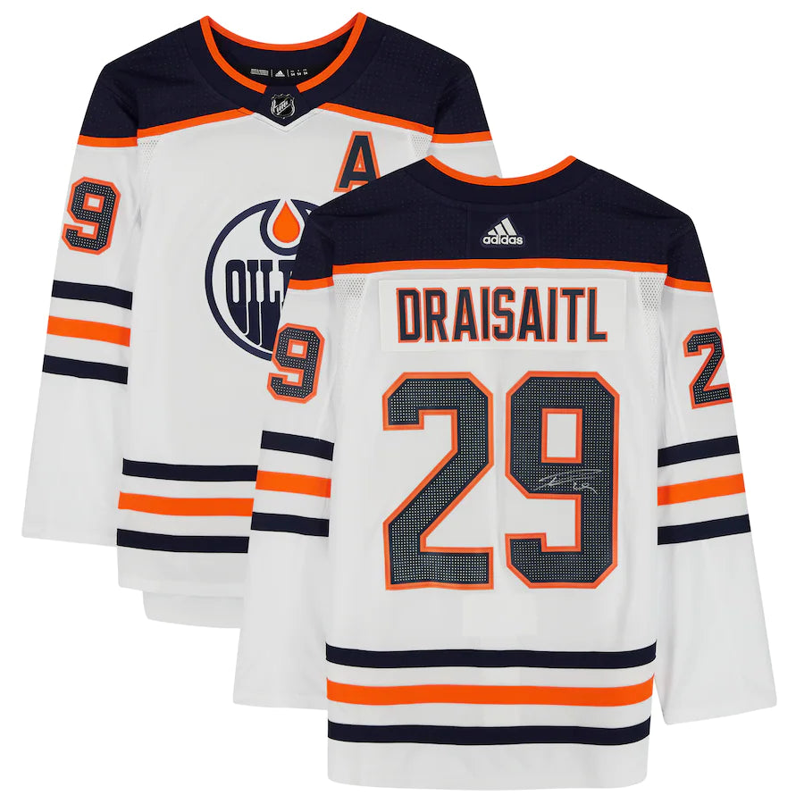 Leon Draisaitl - Edmonton Oilers Autographed adidas White Authentic Jersey