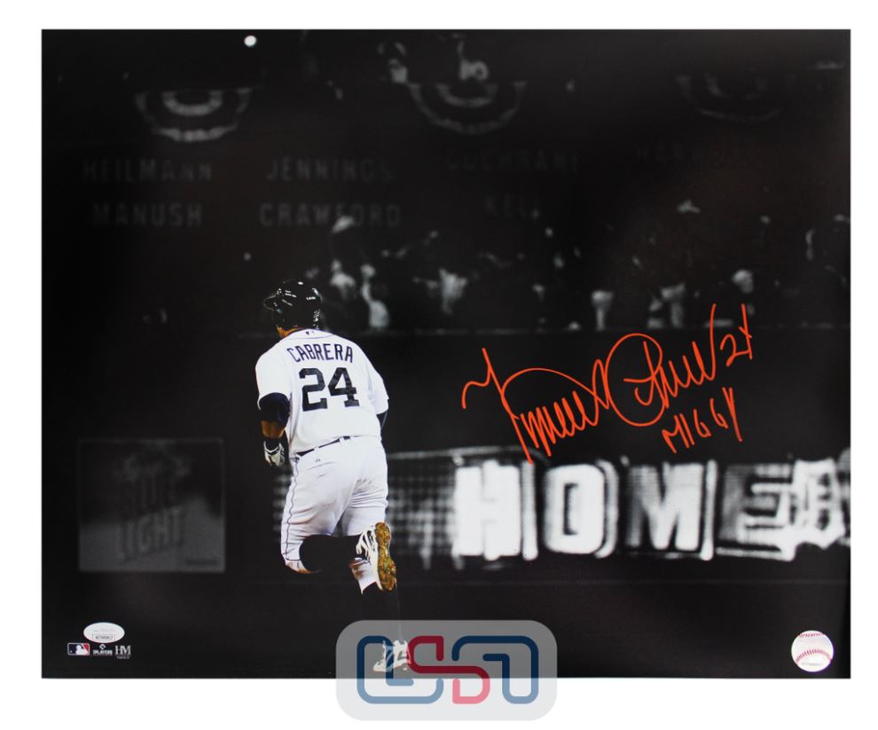 Miguel Cabrera - 16x20 Photo inscribed "Miggy"