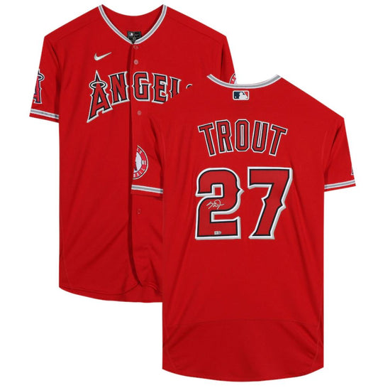 Mike Trout - LA Angels Red Nike Authentic Jersey