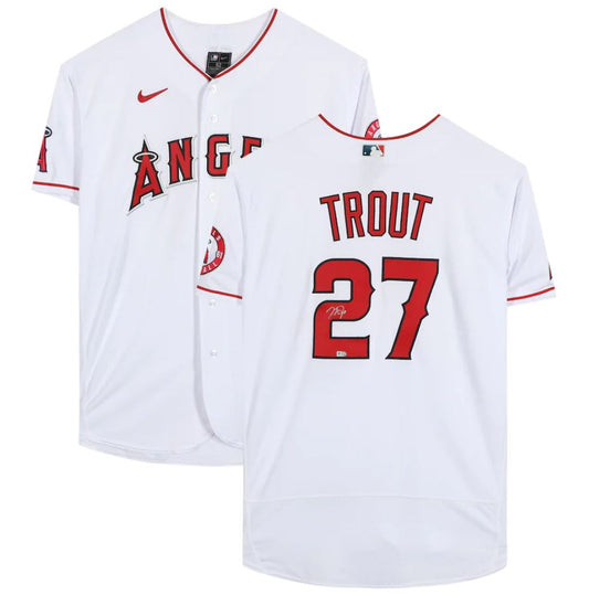 Mike Trout - LA Angels White Nike Authentic Jersey