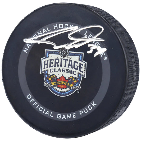 Auston Matthews - Toronto Maple Leafs Autographed 2022 Heritage Classic Official Game Puck