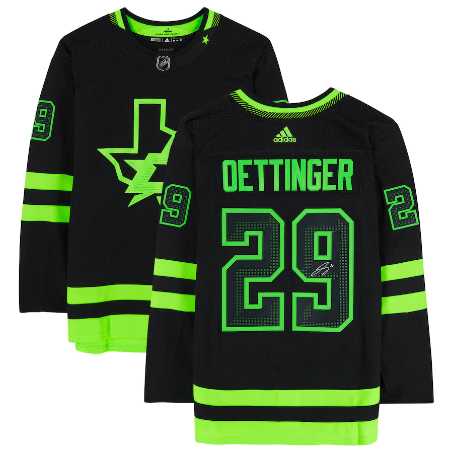 Jake Oettinger - Dallas Stars Autographed Alternate adidas Authentic Jersey