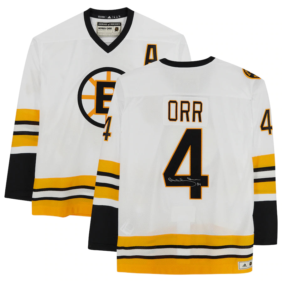 Bobby Orr - Boston Bruins Autographed White adidas Heroes of Hockey Authentic Player Jersey