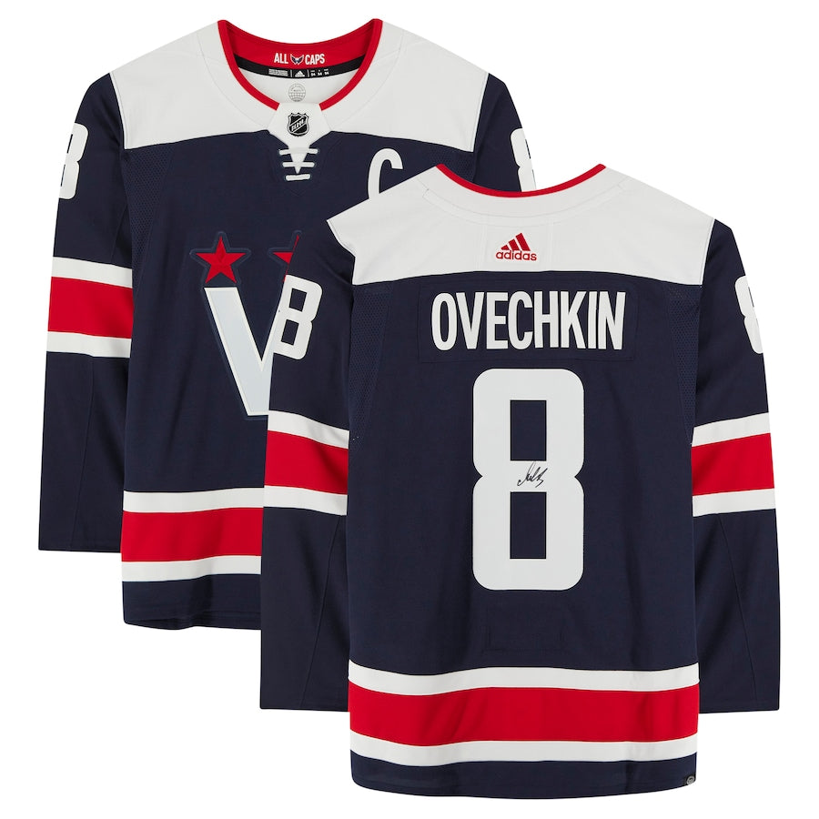 Alex Ovechkin - Washington Capitals Autographed Navy Alternate Adidas Authentic Jersey