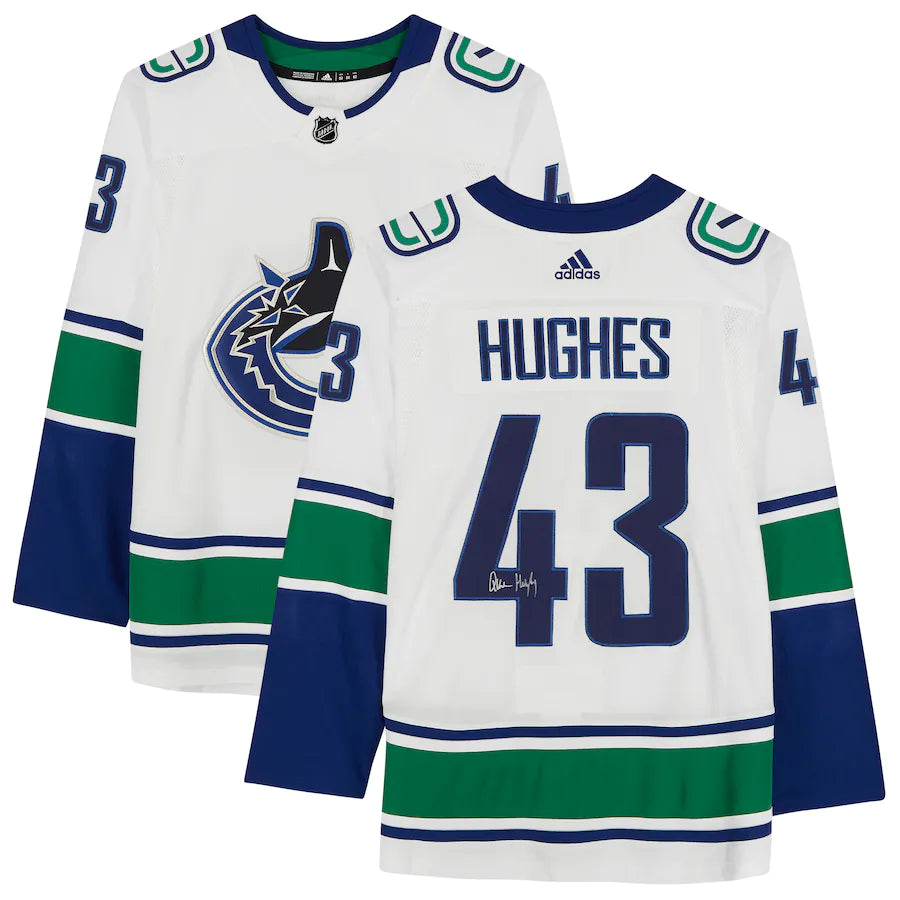 Quinn Hughes - Vancouver Canucks Autographed adidas White Adidas Authentic Jersey