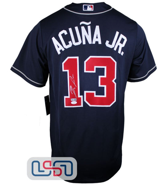 Ronald Acuna Jr - Atlanta Braves Navy Nike Jersey