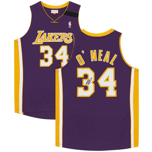 Shaquille O'Neal - Los Angeles Lakers Purple M&N Authentic Jersey