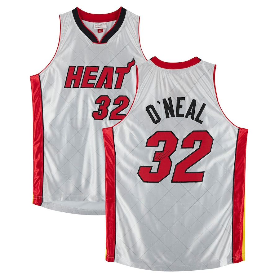 Shaquille O'Neal - Miami Heat White M&N Swingman Jersey