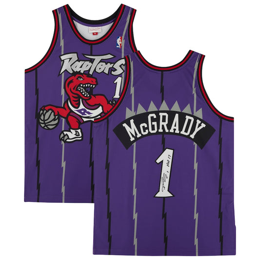 Tracy McGrady - Toronto Raptors Purple M&N Authentic Jersey inscribed "HOF 17"