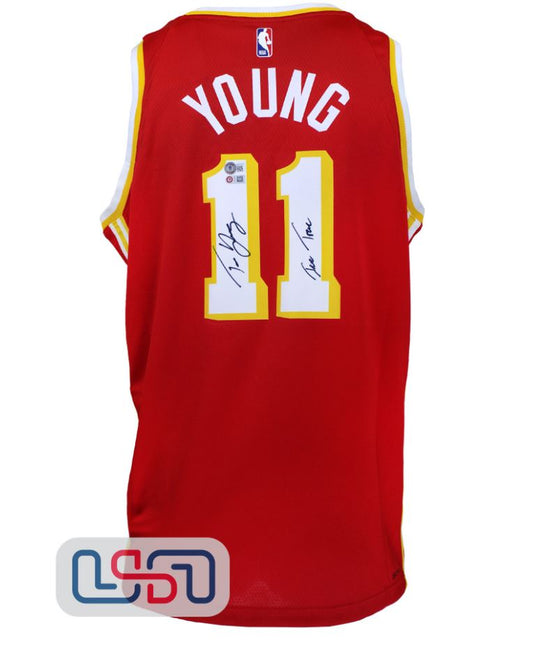 Trae Young - Atlanta Hawks Red Nike Swingman Jersey inscribed "Ice Trae"