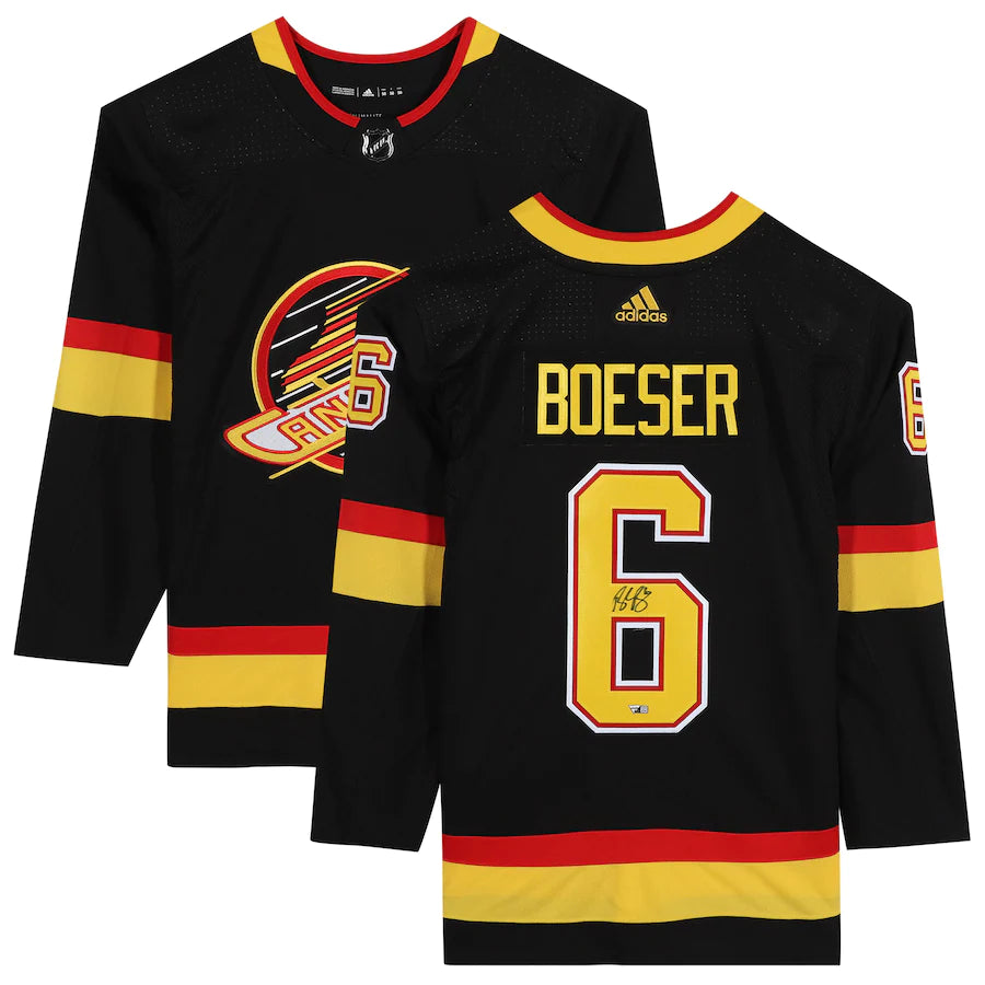 Brock Boeser - Vancouver Canucks Autographed Black Alternate Adidas Authentic Jersey