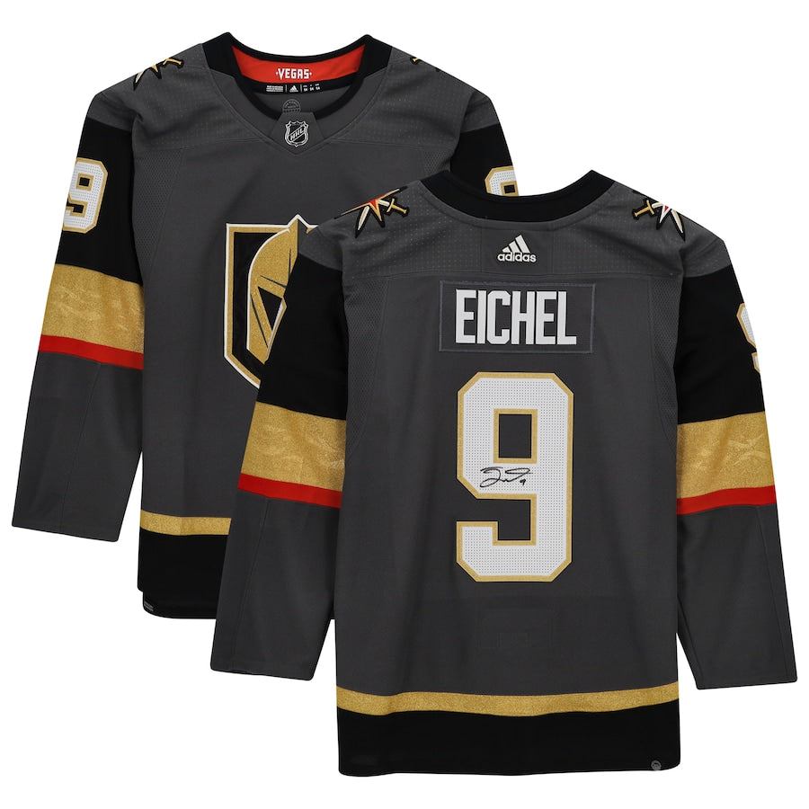 Jack Eichel - Gray Vegas Golden Knights Autographed adidas Authentic Jersey