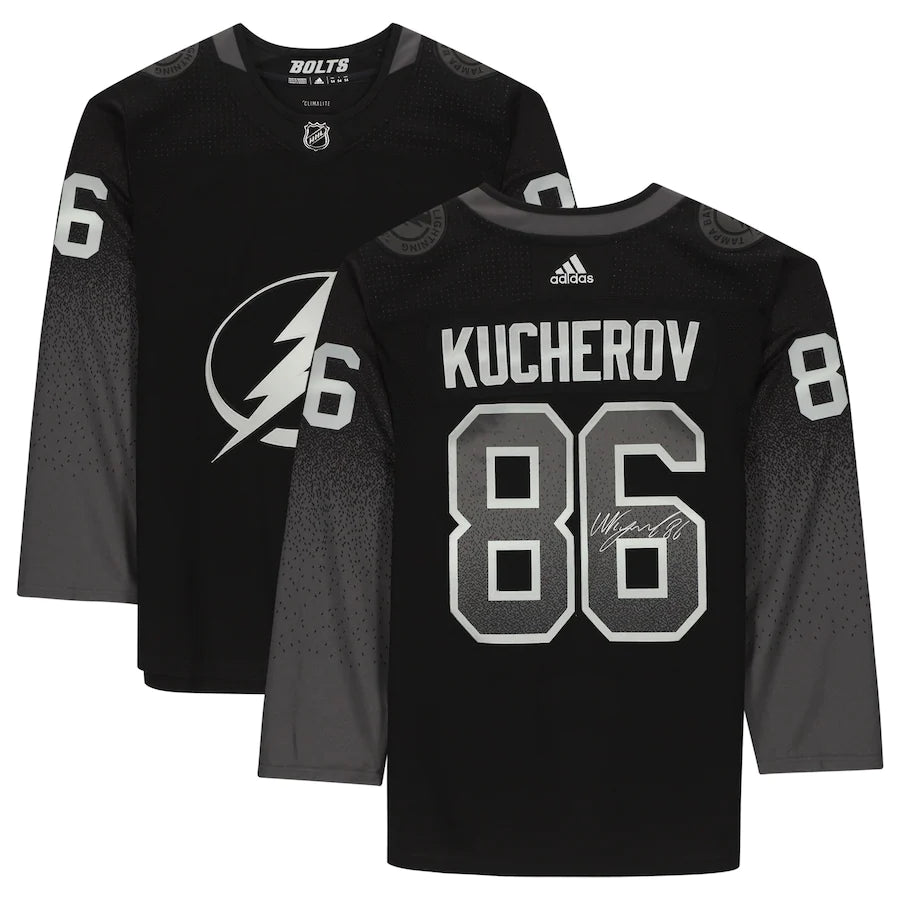 Nikita Kucherov - Tampa Bay Lightning Fanatics Authentic Autographed Black Alternate Adidas Authentic Jersey