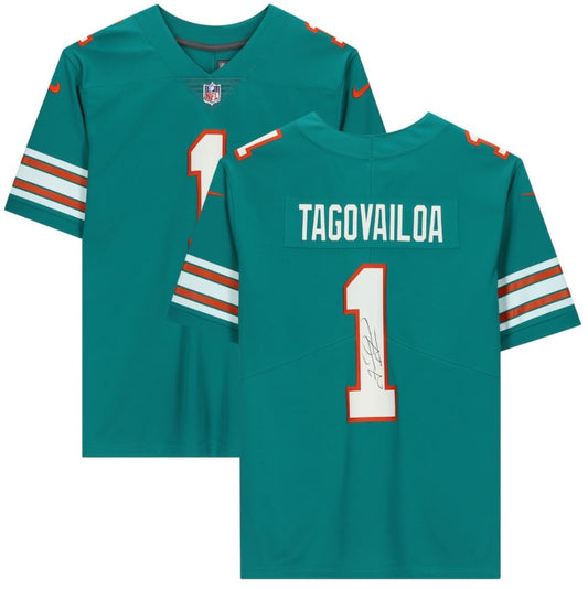 Tua Tagovailoa - Miami Dolphins Aqua Nike Limited Jersey